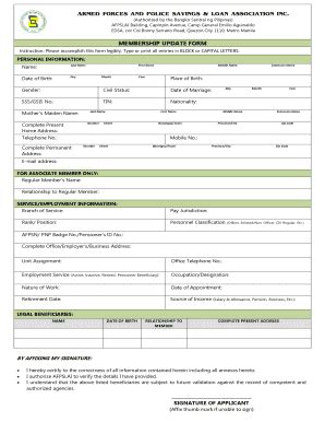 afpslai downloadable forms